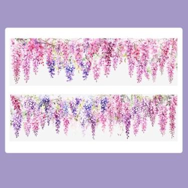 Imagem de Fita de vinheira floral para agendamento, scrapbooking, fita decorativa, adesivos de flores para diário, materiais de scrapbook