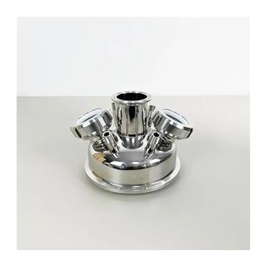 Imagem de NJFSWNXOR 15.2 cm OD167mm Tri-Clamp Extração Tampa Plana/Tampa com Virola de 5.1 cm + 5.1 * 3.8 cm Sight Glass+3 * 1/10.2 cm NPT 1/5.1 cm NPT para Extração