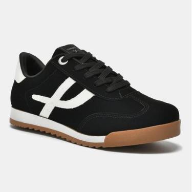 Imagem de tênis feminino viamarte 237 cor:ice pretotamanho:35 - Via Marte, Preto