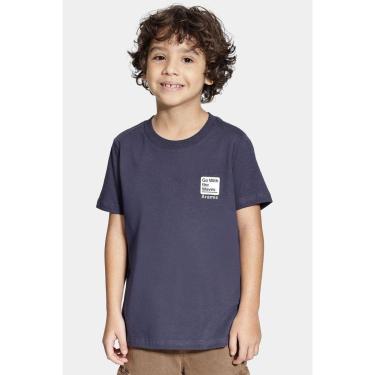 Imagem de Camiseta Aramis Infantil Manga Curta com frase Navy-Masculino