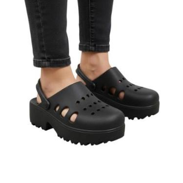 Imagem de Sandália Tamanco Feminino Babuche Sola Alta Confortável e Leve Moleca 5563100-Feminino