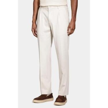 Imagem de Calça Aramis Alfaiataria Cós Elástico e Bolsos Areia-Masculino