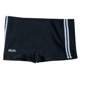 Imagem de Sunga Boxer Infantil Mash Liso/Estampada, Preto, Branco, GG