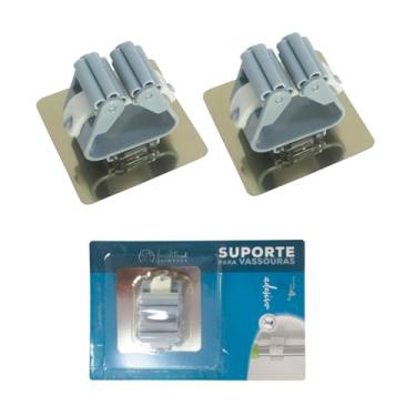 Imagem de SUPORTE P/VASSOURA BORRA/METAL 7X7X5,5CM