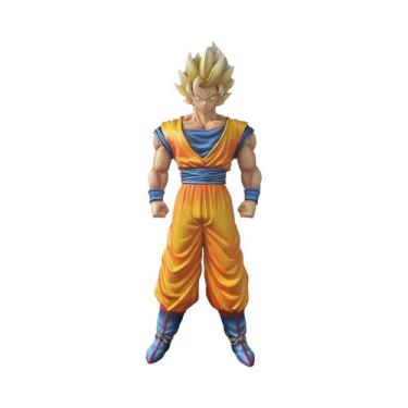 Imagem de Dragon Ball Goku Super Saiyan 1 e 2 em pé 31,5 cm Anime Figura Estátua