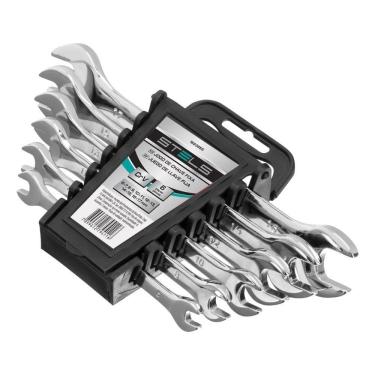 Imagem de Jogo De Chave Fixa Cromo Vanádio 6pcs Stels Crv