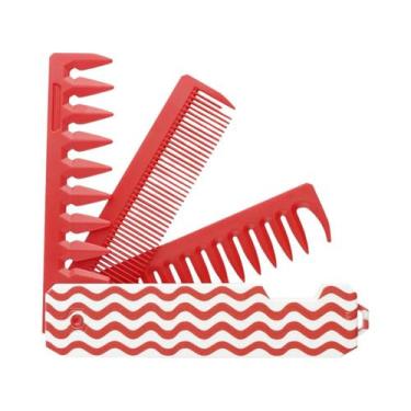 Imagem de Pente Dobrável De Bolso Com Dentes Largos Para Barba E Cabelo, Pente P