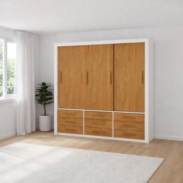 Imagem de Guarda Roupa 3 Portas 9 Gavetas Imperium -Grand Line