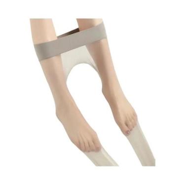 Imagem de Meia-calça Feminina Ultrafina Sem Costura, Nylon, Transparente Até O D