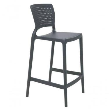 Imagem de Cadeira Tramontina Safira Alta Residência Em Fibra De Vidro Grafite