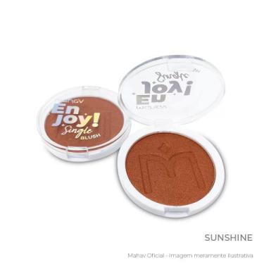 Imagem de Blush Compacto Alta Pigmentação Enjoy Mahav  Vegano, Cruelty Free, Aca