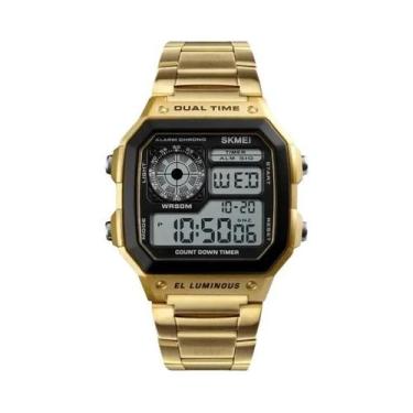 Imagem de Relógio Digital Esportivo Retro À Prova D'Água Para Homens SKMEI 1335,