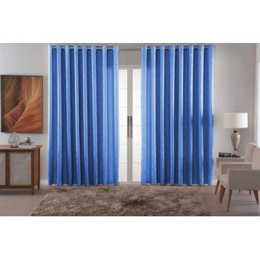 Imagem de cortina sala quarto decoraçao jacquard tecido luxo 4,00x2,80 cor:avela