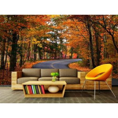 Imagem de Papel de Parede Autocolante Floresta 1m x 1m - PVC 1000g