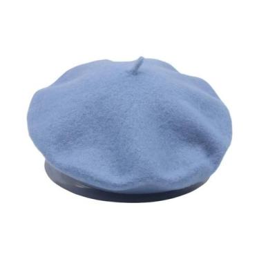 Imagem de Boina Feminina Quente De Lã Grossa Estilo Artista Francês Para Meninas