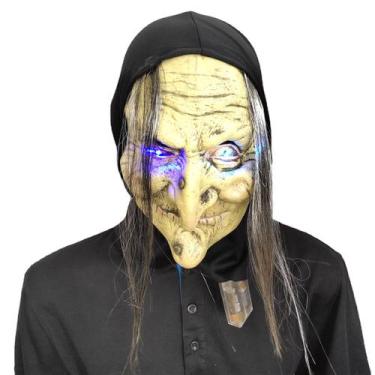 Imagem de Máscara de cosplay LED Luminous Old Man Halloween Carnival - yiweisai