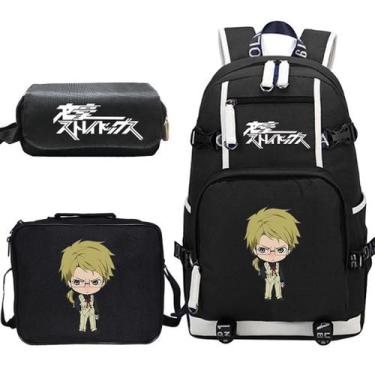 Imagem de Conjunto de mochilas Bungous Stray Dogs Anime School para crianças - Y