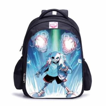 Imagem de Mochila Undertales Sans Cartoon Kids School Oxford 32x17x42cm - Yiweis
