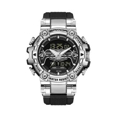 Imagem de Relógio Masculino Militar De Luxo SANDA 3186 Com Display Digital E Ana