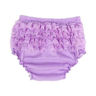 Imagem de Shorts De Algodão Com Renda Elástica Para Meninas E Meninos, Roupa De 