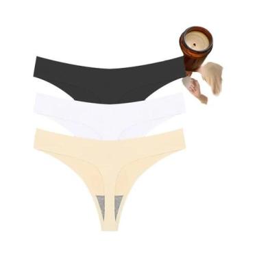 Imagem de Conjunto De Lingerie Sexy E Respirável Para Mulheres, T-back G-String,