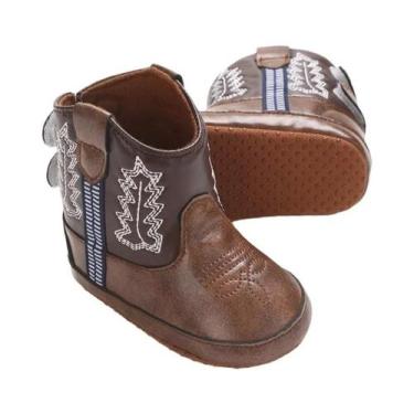 Imagem de Botas De Bebê Retrô Fofas De PU, Sapatos Casuais Bordados E Estampados