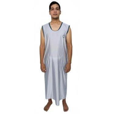 Imagem de Camisola Hospitalar Pós Cirúrgica Masculina Regata Paciente Doente Aca