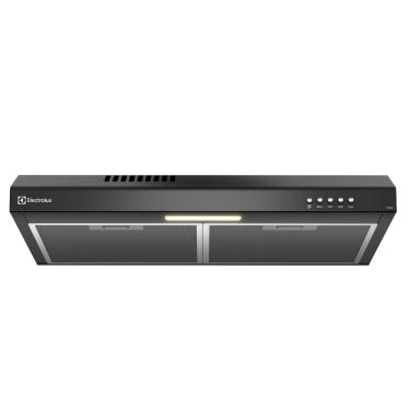 Imagem de Depurador de Ar Electrolux 60cm Preto Alto Poder de Sucção, Luz LED e Filtragem Dupla (DE6SB) 220V
