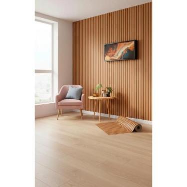Imagem de Papel Parede Madeira Ripado Lavável 3D - 10m Elegância - Congratulatio