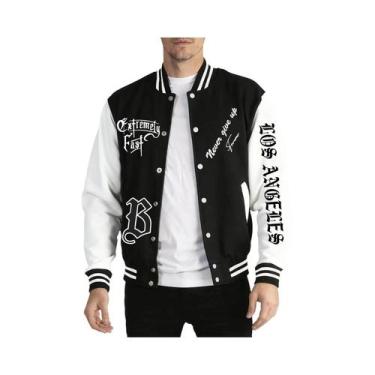 Imagem de Jaqueta De Beisebol Masculina Hip Hop Quente Para Outono/Inverno - Mod
