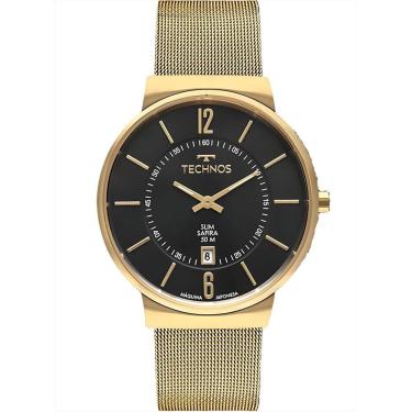 Imagem de Relógio Technos Masculino Slim Dourado GM17AC/T1P