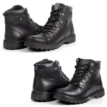 Imagem de Bota Masculina Coturno Cadarço Confortável Moderna Kit 2-Masculino