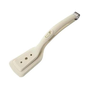 Imagem de Espátula De Silicone 2 Em 1 Para Virar Ovos E Peixes, Com Pegador Para