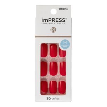 Imagem de Unhas Kiss Impress Rather Reckless FBIPM190 - Kiss New York