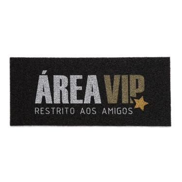 Imagem de Capacho Kapazi Vinil Long 2.0 Área Vip Preto 30x70cm