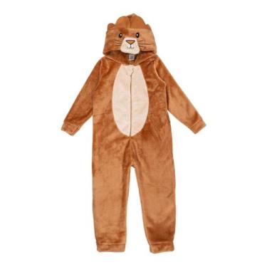 Imagem de Macacão Inverno Bichos Fleece Fantasia Animais Bebê Infantil - AG Indu