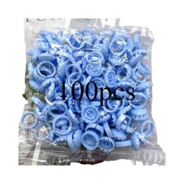 Imagem de 100 Peças De Copos Descartáveis Para Cola De Cílios, Suporte Em Format