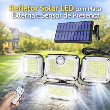Imagem de Refletor Solar Luminária De Led 600W Com Controle Remoto Moderno - NJ 