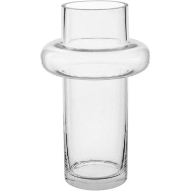 Imagem de VASO DECORATIVO ENFEITE PLANTA VIDRO 27x16x16cm TRANSPARENTE