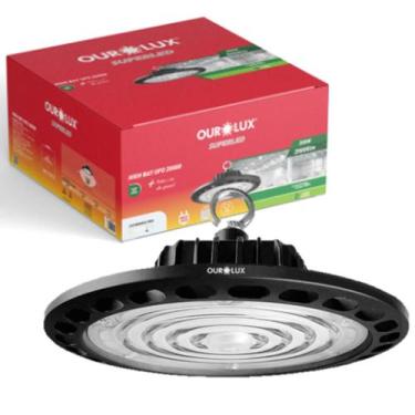 Imagem de Luminaria Industrial Highbay UFO 200w Branca 6500K Ip65 - Ourolux