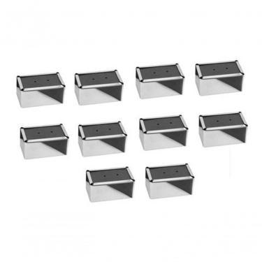 Imagem de Kit 10 Porta Guardanapo Deitado H3a para Papel 14x16cm em Aço Inox com Película Proteto...