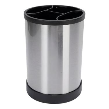 Imagem de Porta Utensílios Giratório Porta Utensílio Aço Inox Escorredor Multiuso com Base para C...