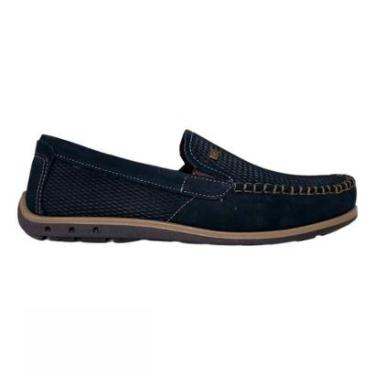 Imagem de Mocassim Masculino em Couro Pegada 141606 Marinho-Masculino