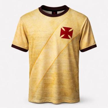 Imagem de Camisa Vasco da Gama Retrô Libertadores 98 Epic Bege - Masculino Taman