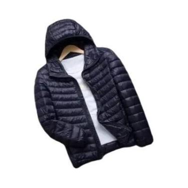 Imagem de Jaqueta Masculina Slim Fit Com Capuz, Super Leve E Quente, Casaco De M
