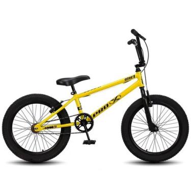 Imagem de Bicicleta BMX Pro-X Serie 1 Aro 20 Amarelo com Preto