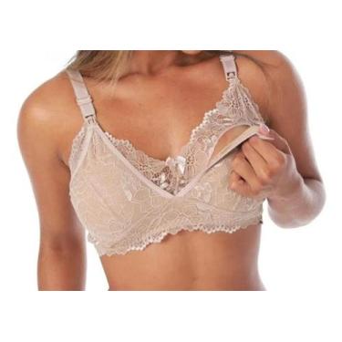 Imagem de Sutiã Amamentação Renda Gestante Sem Bojo Lingerie - J&D Lingerie, Ver