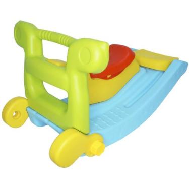 Imagem de Escorregador 2 Degraus e Gangorra Infantil Brinquedo 2 em 1 Importway 