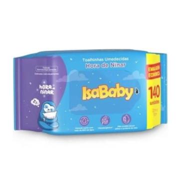 Imagem de Toalhas Umedecidas Hora de Ninar 20cm x 13cm IsaBaby 140 unidades