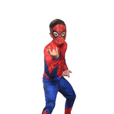Imagem de Fantasia Infantil Premium Homem Aranha com Máscara Luxuosa - NOVABRINK